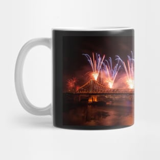 Bridge on Fire Mug